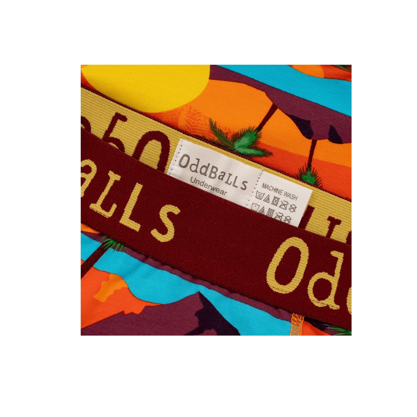 Multicoloured - Side - OddBalls Womens-Ladies Waikiki Briefs