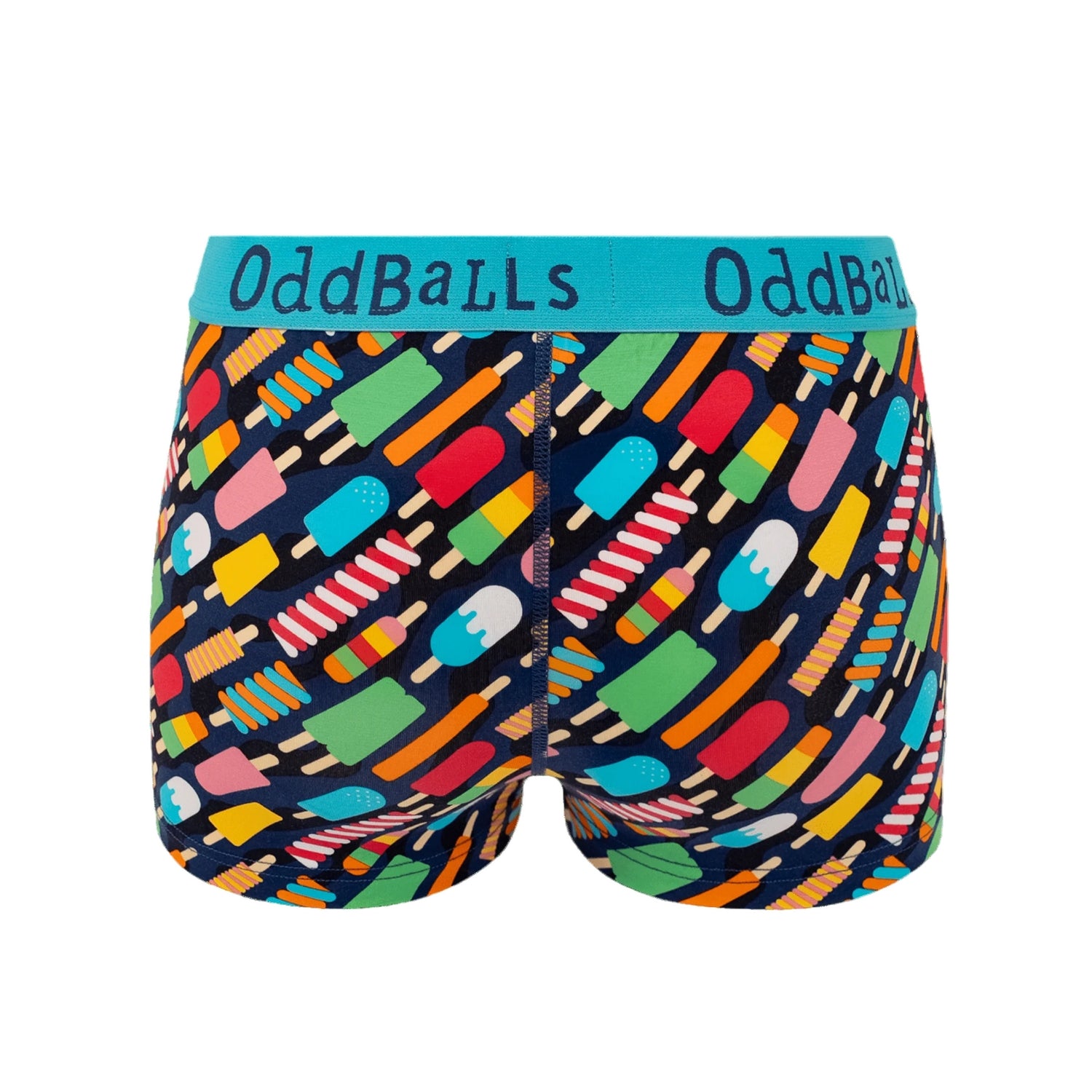 Multicoloured - Back - OddBalls Womens-Ladies Ice Lolly Boxer Shorts