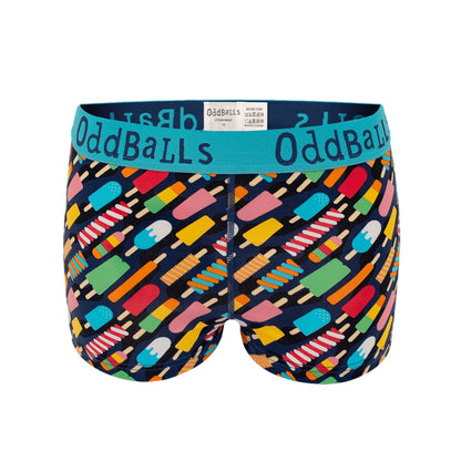 Multicoloured - Front - OddBalls Womens-Ladies Ice Lolly Boxer Shorts
