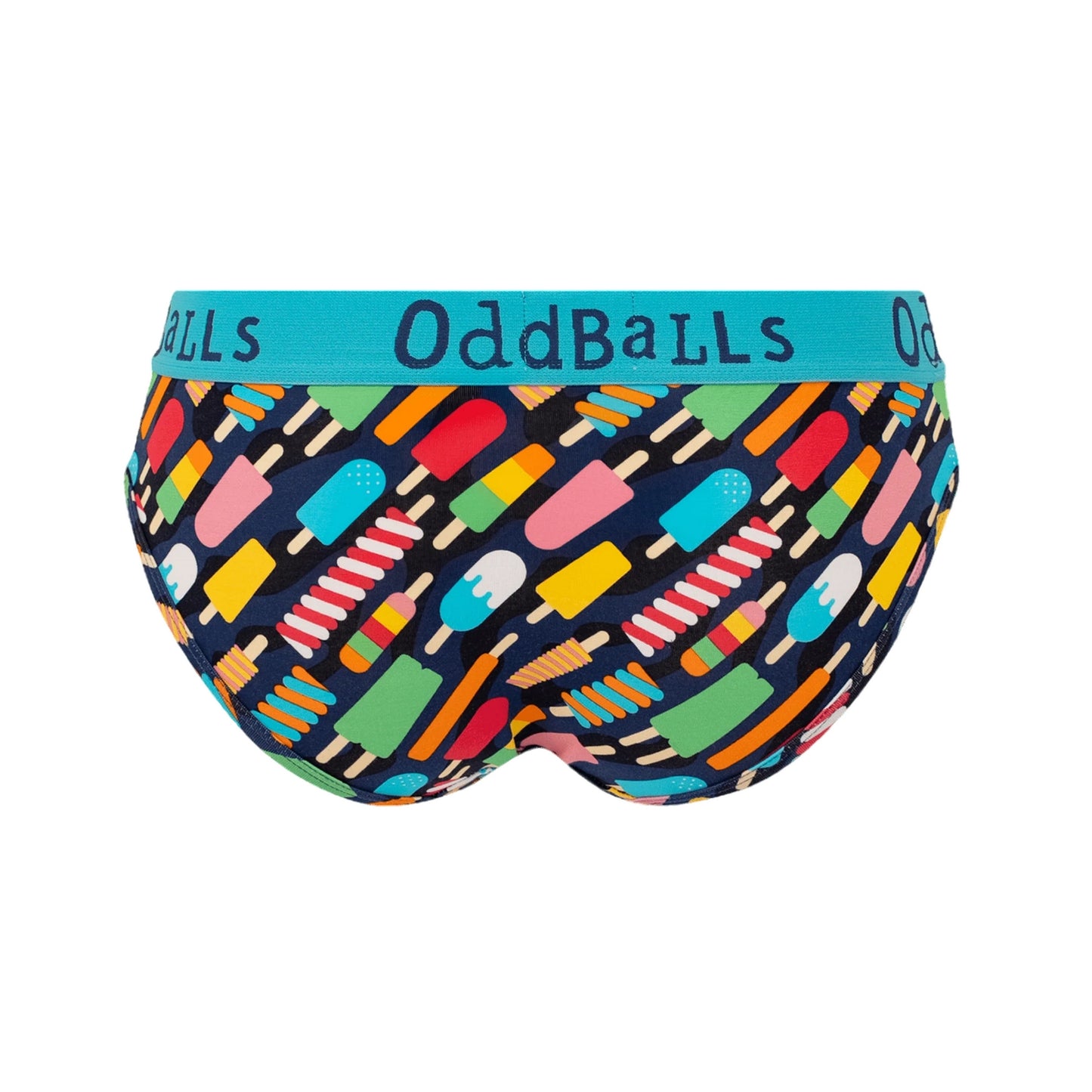 Multicoloured - Back - OddBalls Womens-Ladies Ice Lolly Briefs