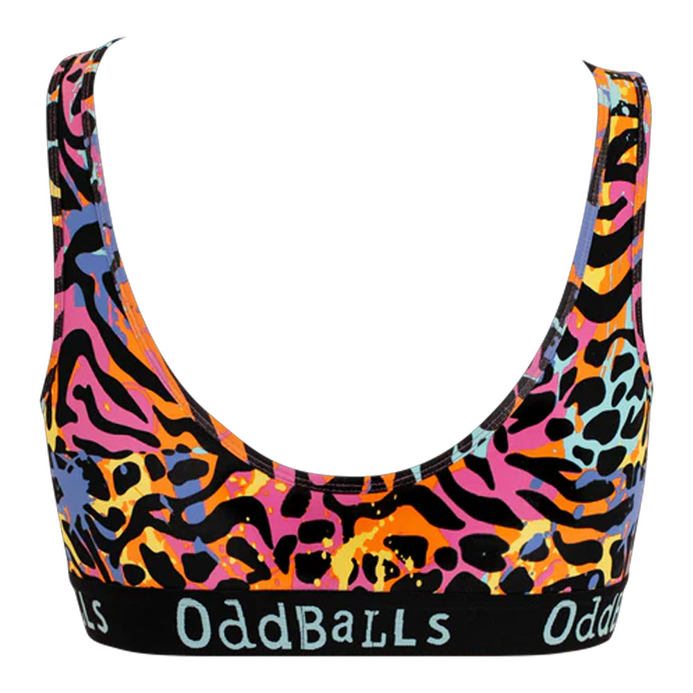 Multicoloured - Back - OddBalls Womens-Ladies Filthy Animal Bralette
