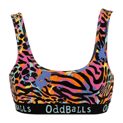Multicoloured - Front - OddBalls Womens-Ladies Filthy Animal Bralette