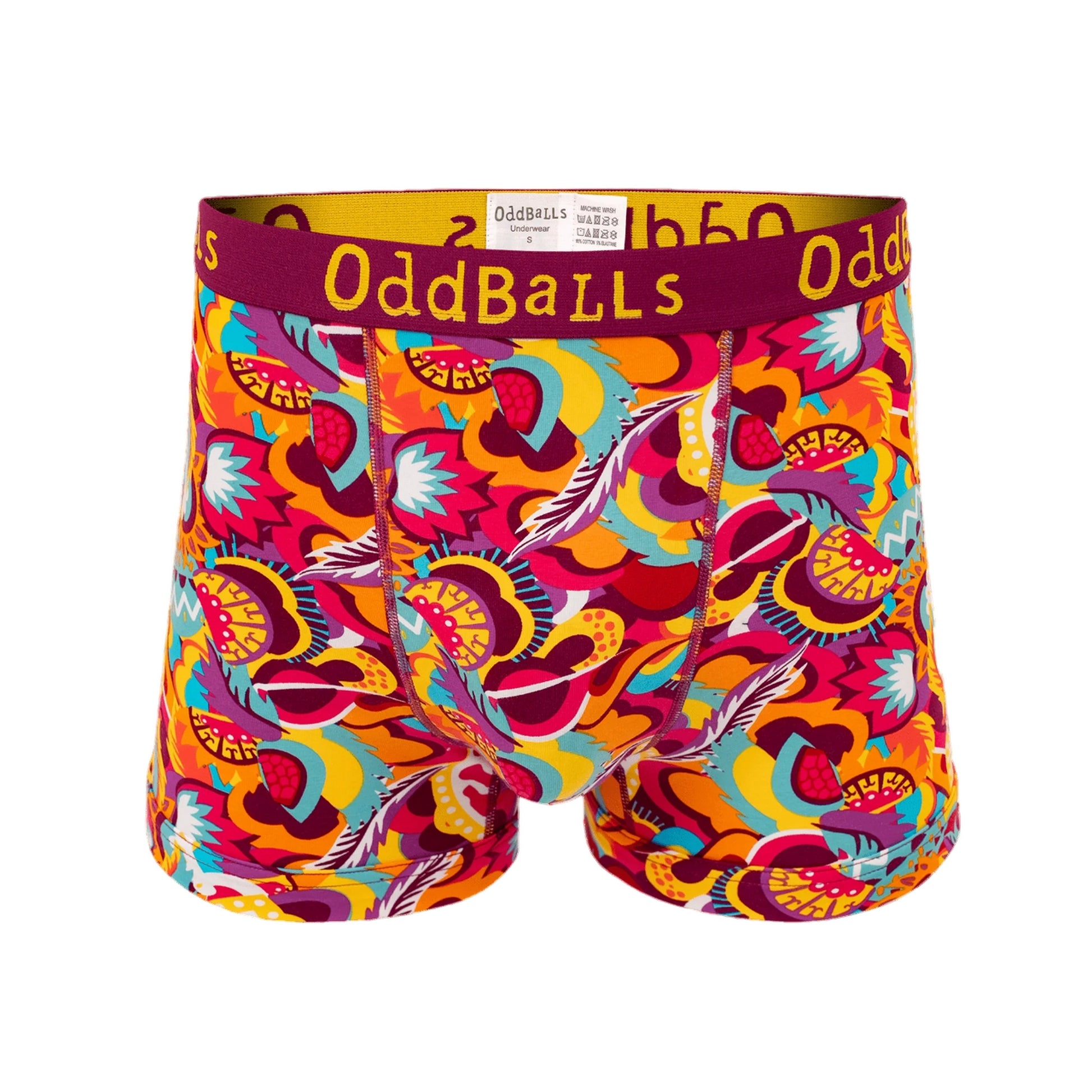 Multicoloured - Front - OddBalls Mens Festival Boxer Shorts