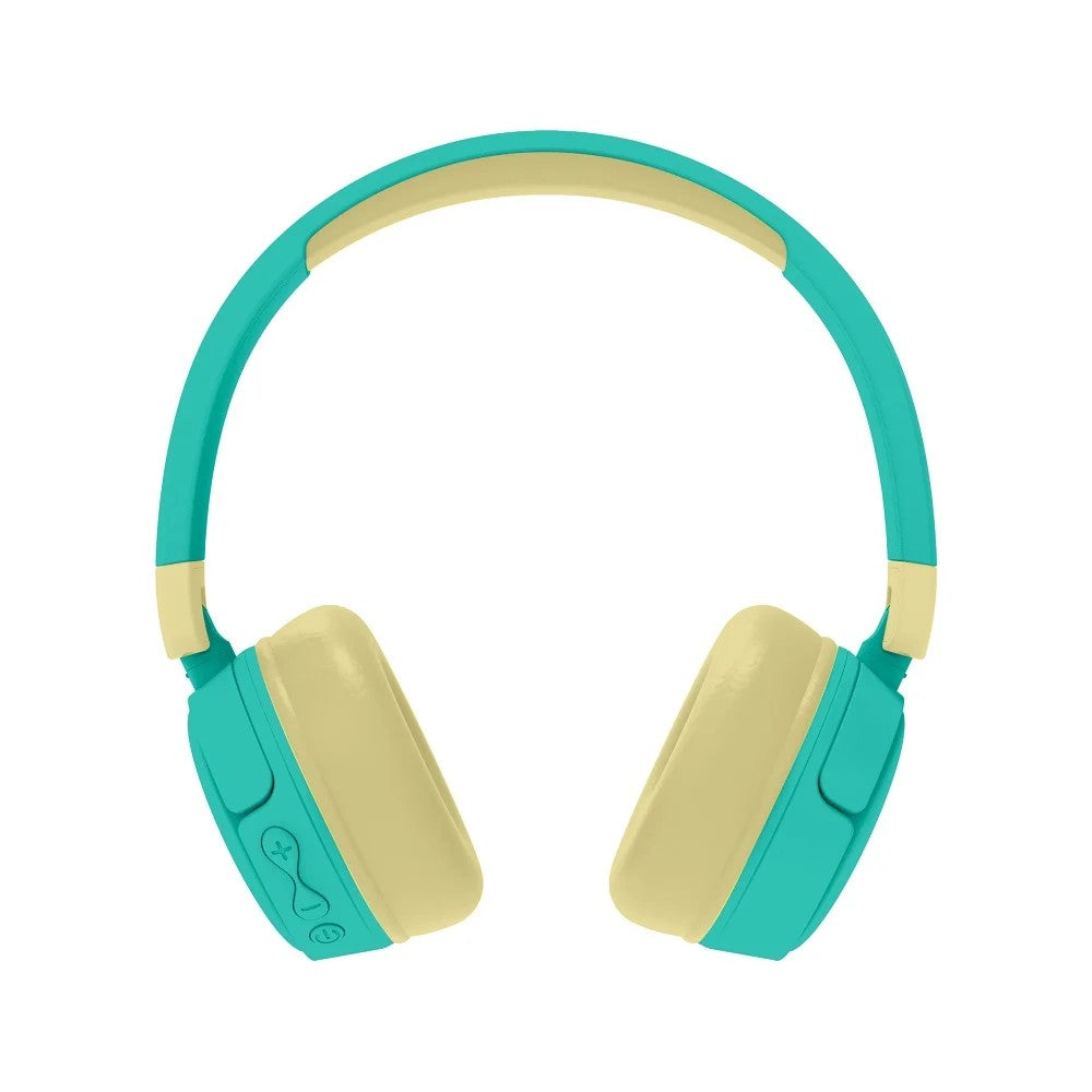 Teal-Cream - Side - Animal Crossing Childrens-Kids Character Wireless Headphones