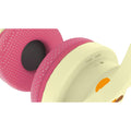 Pink-Cream - Side - Animal Crossing Childrens-Kids Isabelle Interactive Headphones