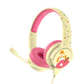 Pink-Cream - Front - Animal Crossing Childrens-Kids Isabelle Interactive Headphones