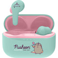Green-Pink - Front - Pusheen The Cat Wireless Earbuds