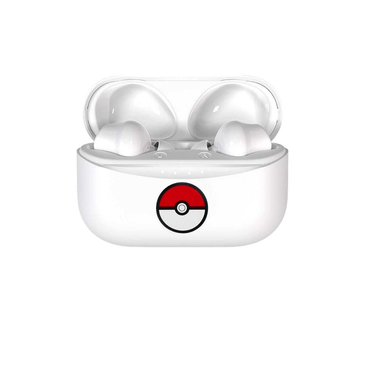 White-Red - Front - Pokemon Pokeball Wireless Earbuds