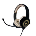 Black-Gold - Front - The Legend Of Zelda Childrens-Kids Logo Interactive Headphones