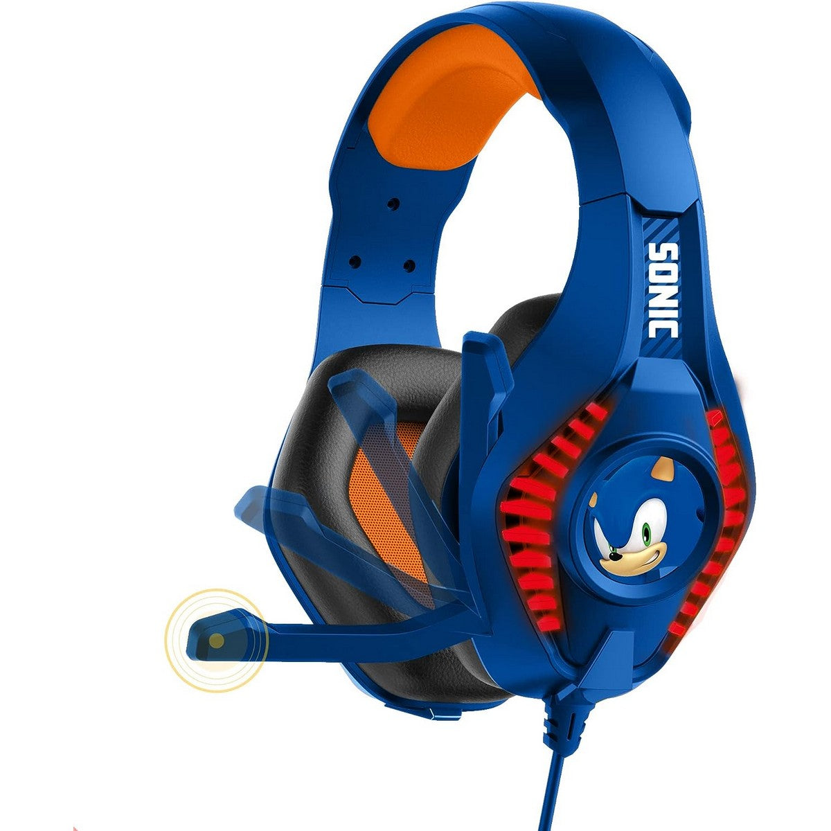 Blue-Orange-Black - Back - Sonic The Hedgehog Pro G5 Gaming Headphones