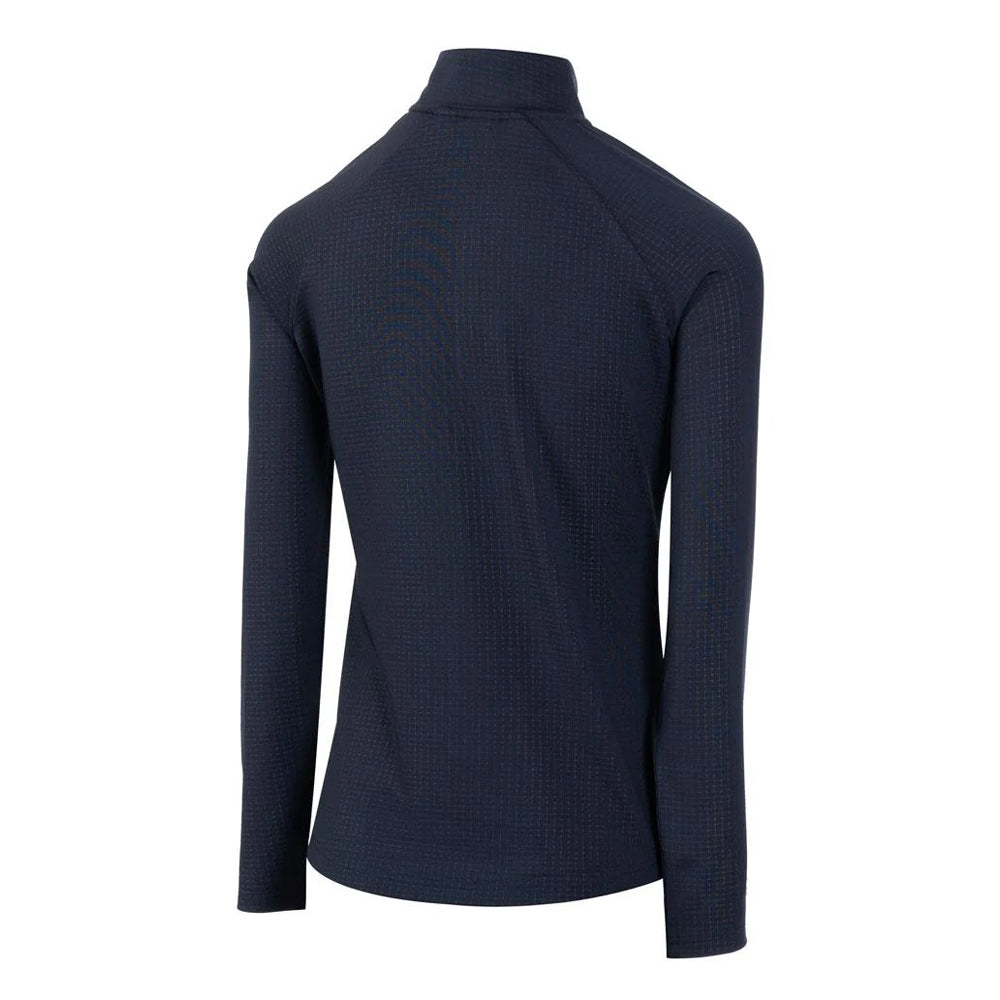 Navy - Back - Island Green Womens-Ladies Embossed Full Zip Jacket