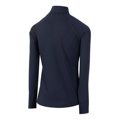 Navy - Back - Island Green Womens-Ladies Embossed Full Zip Jacket