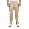 Stone - Back - Island Green Mens Stretch Chino Tapered Golf Trousers