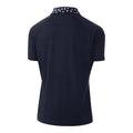 Navy-White - Back - Island Green Womens-Ladies Printed Raglan Golf Polo Shirt
