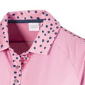 Pink-Navy - Side - Island Green Womens-Ladies Printed Raglan Golf Polo Shirt
