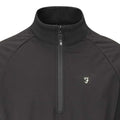 Black - Side - Farah Mens Kala Quarter Zip Jacket