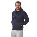 Navy Blue - Side - Iron Mountain Mens Fleece Regular Hoodie