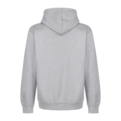 Light Grey - Back - Iron Mountain Mens Fleece Regular Hoodie