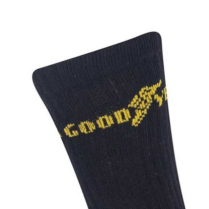 Black - Side - Goodyear Mens Heavy Duty Work Socks (Pack of 5)