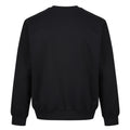 Black - Back - Iron Mountain Mens Fleece Crew Neck Sweatshirt