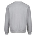 Light Grey - Back - Iron Mountain Mens Fleece Crew Neck Sweatshirt