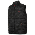 Black - Front - Lee Cooper Mens Camo Padded Gilet