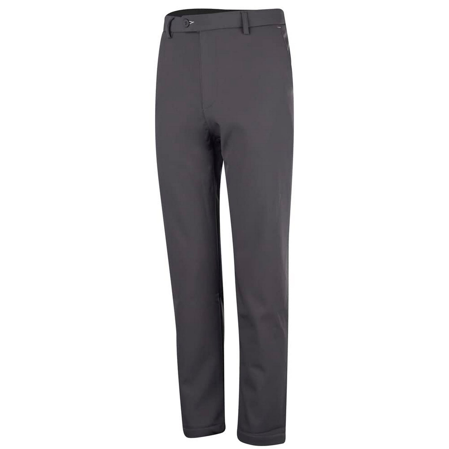 Charcoal - Front - Island Green Mens Bonded Fleece Lining All Weather Trousers