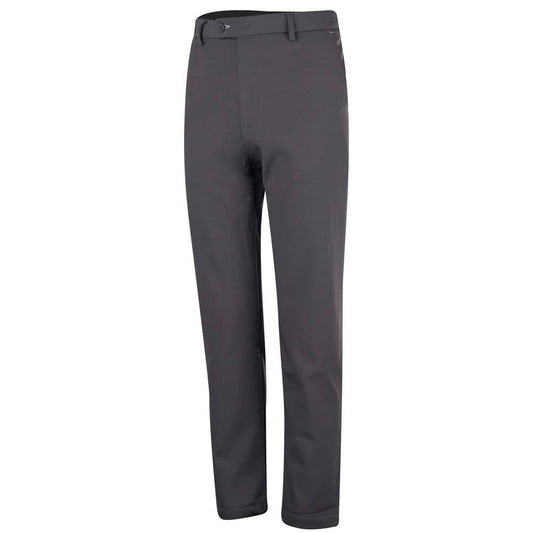 Charcoal - Front - Island Green Mens Bonded Fleece Lining All Weather Trousers