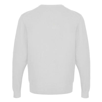Light Grey - Back - CastlePoint Mens Knitted V Neck Jumper
