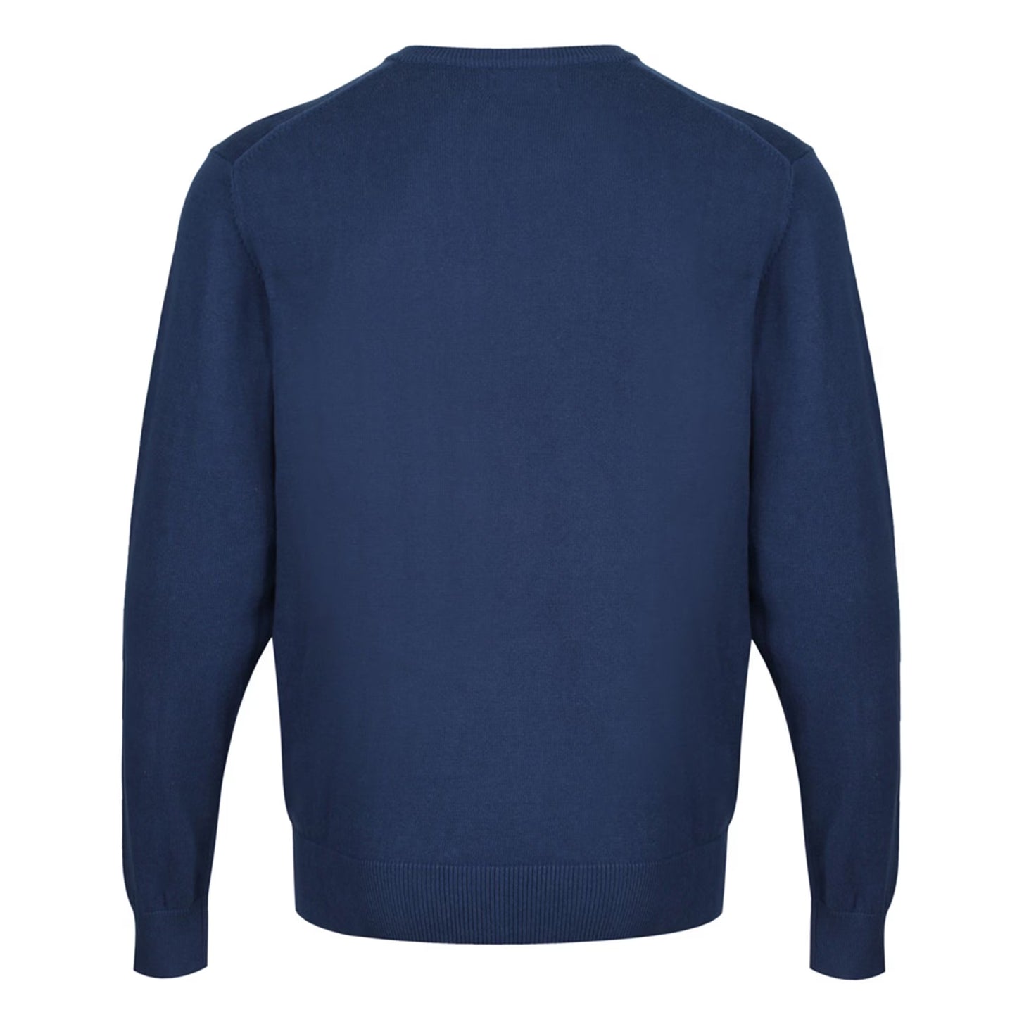 Denim - Back - CastlePoint Mens Knitted V Neck Jumper