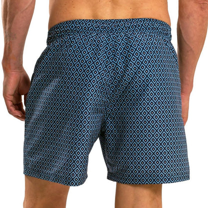 Pale Blue - Back - RIPT Essentials Mens Diamond Swim Shorts