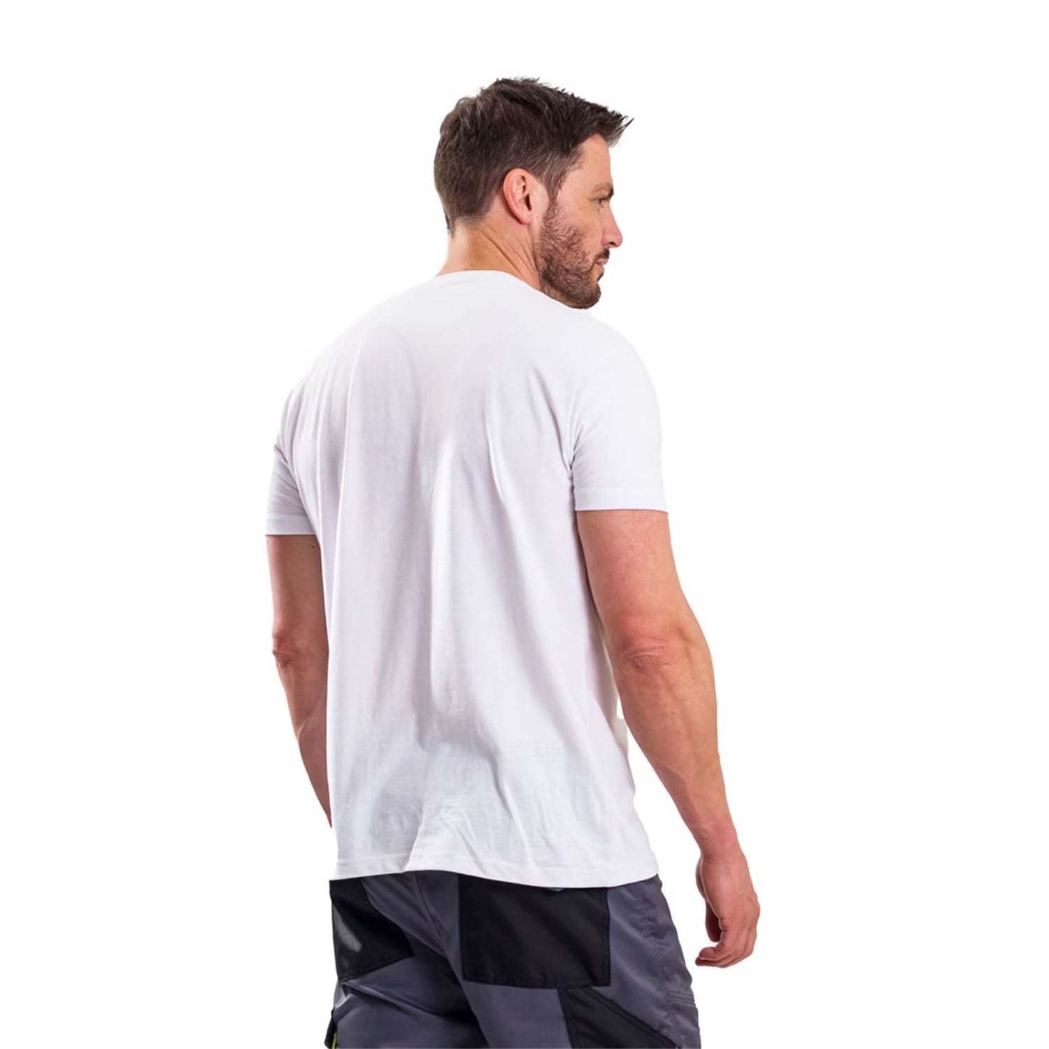 Multicoloured - Back - Iron Mountain Mens Crew Neck Relaxed Fit T-Shirt (Pack of 5)