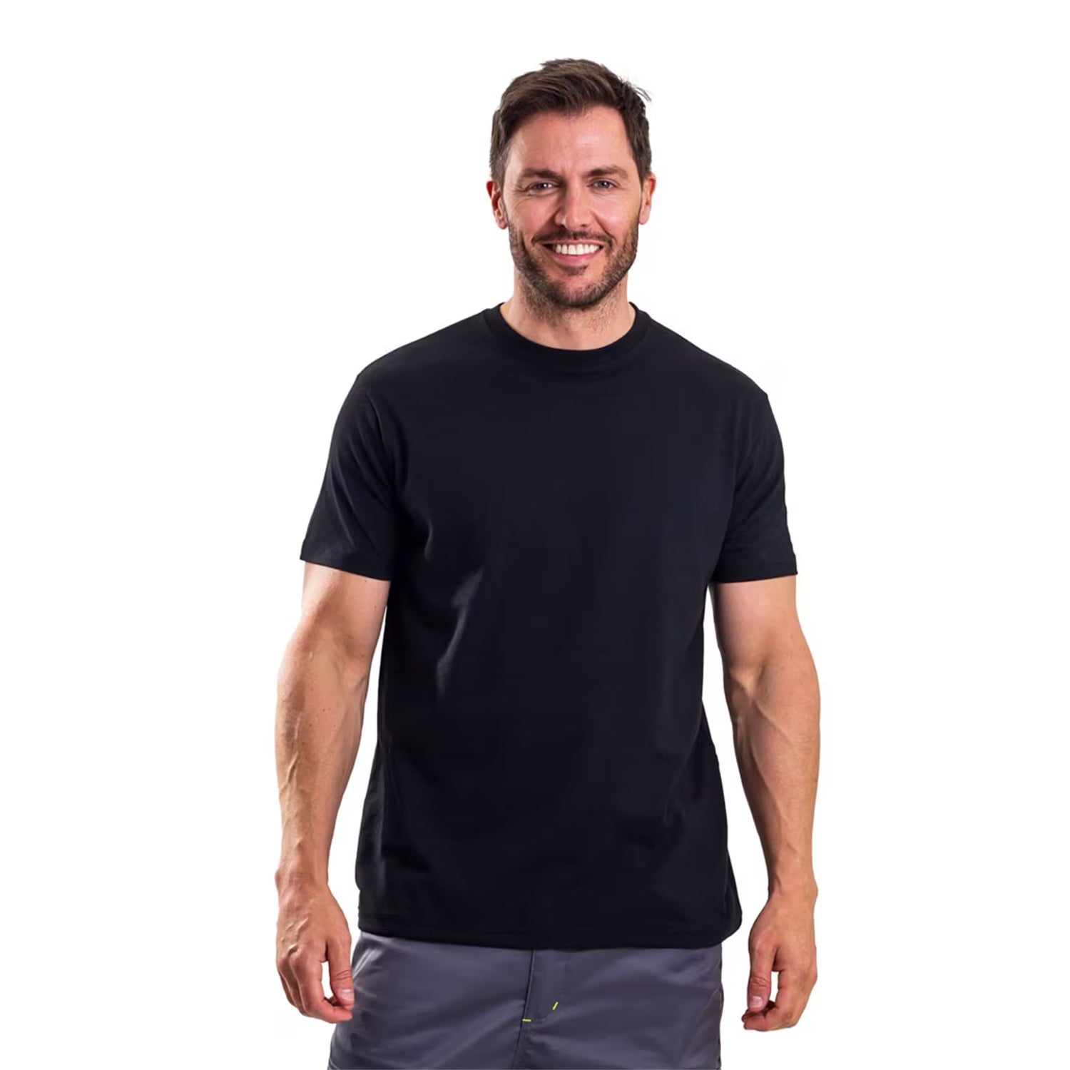 Multicoloured - Pack Shot - Iron Mountain Mens Crew Neck Relaxed Fit T-Shirt (Pack of 5)