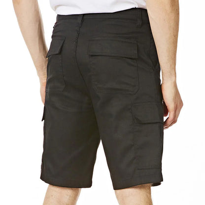 Black - Back - Iron Mountain Mens Classic Cargo Shorts