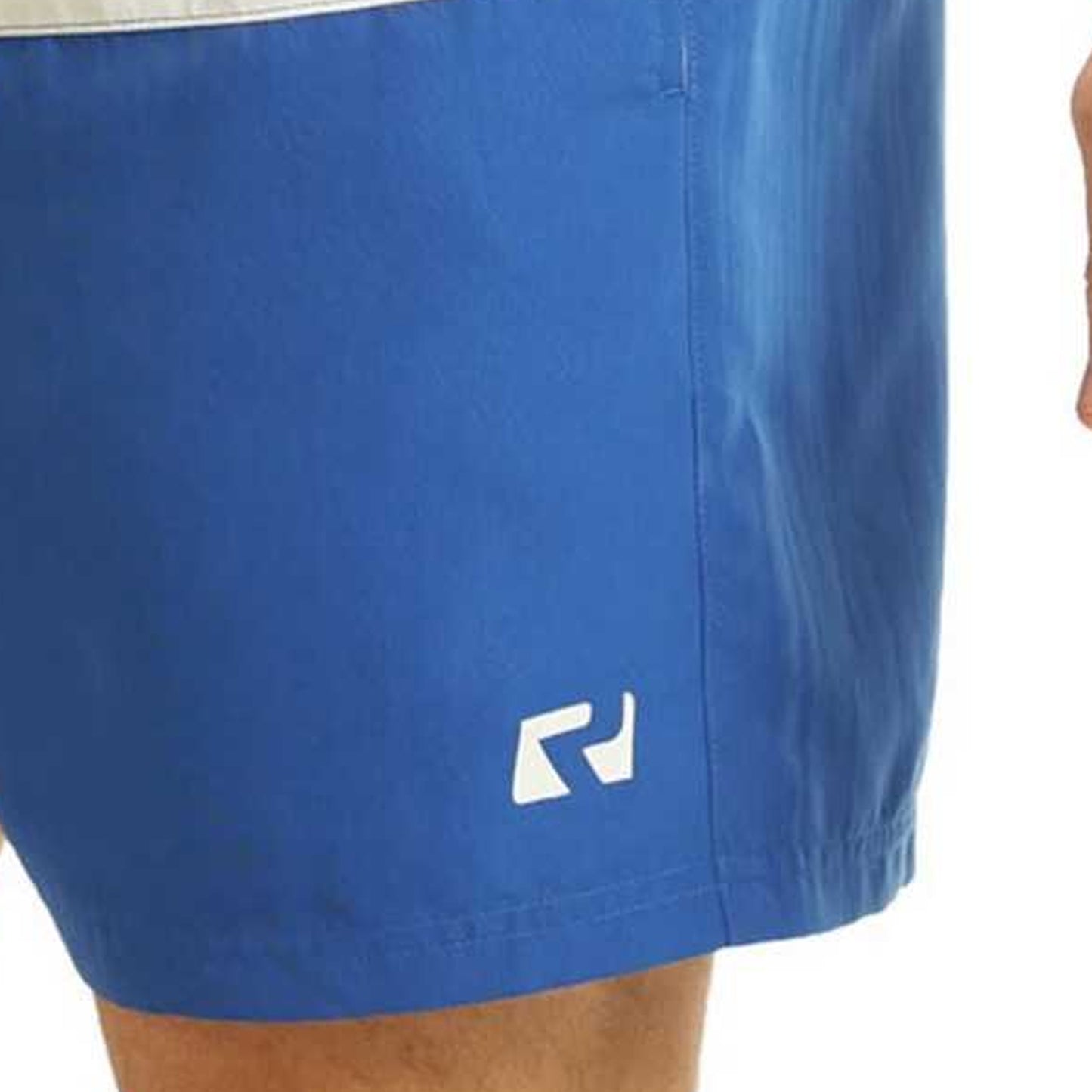 Royal Blue-White - Lifestyle - RIPT Essentials Mens Contrast Striped Swim Shorts
