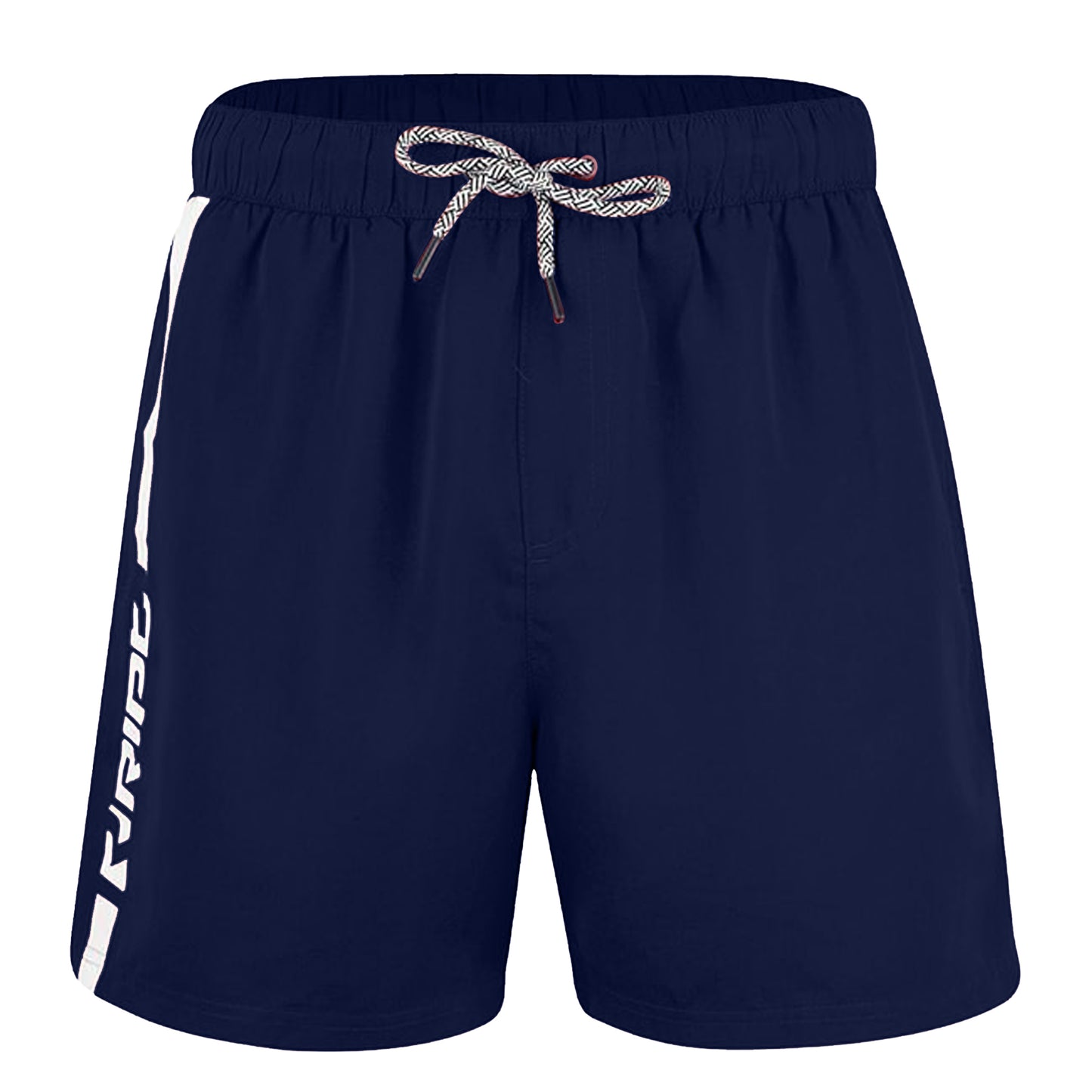 Navy-White - Front - RIPT Essentials Mens Swim Shorts