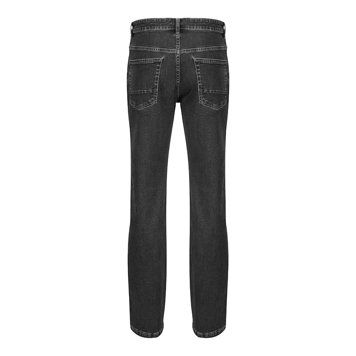 Black - Back - Iron Mountain Mens Denim Stretch Jeans
