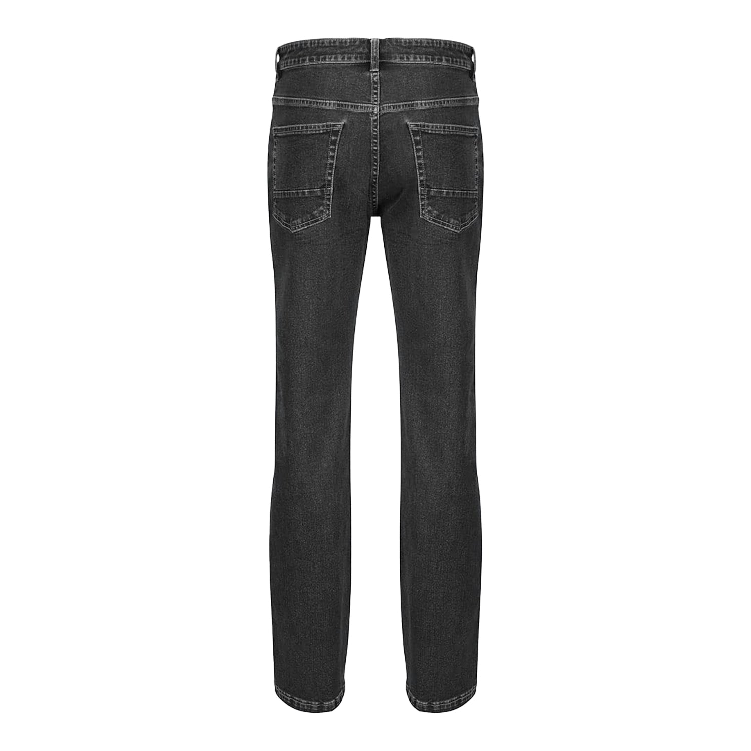 Black - Back - Iron Mountain Mens Denim Stretch Jeans