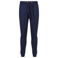 Navy Blue - Front - Iron Mountain Mens Cuffed Ankle Jogging Bottoms