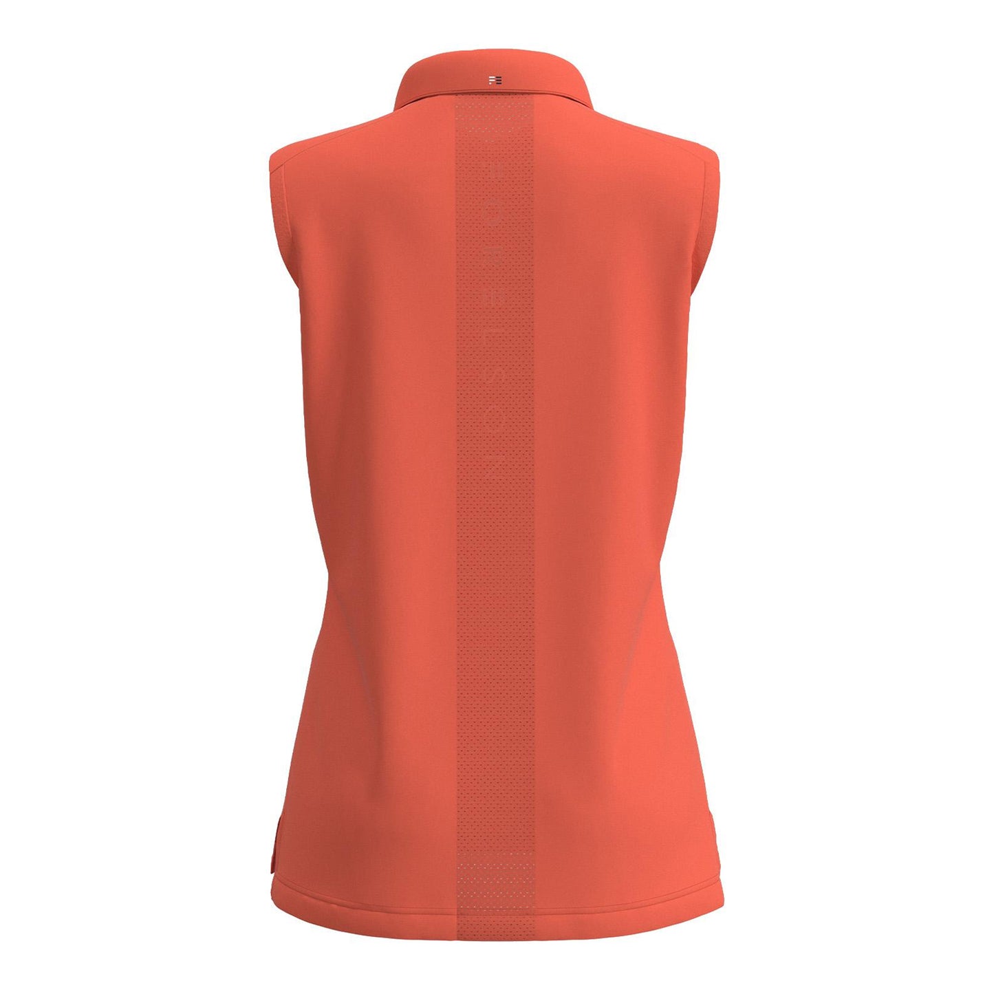 Coral - Back - Forelson Womens-Ladies Stow Sleeveless Polo Shirt