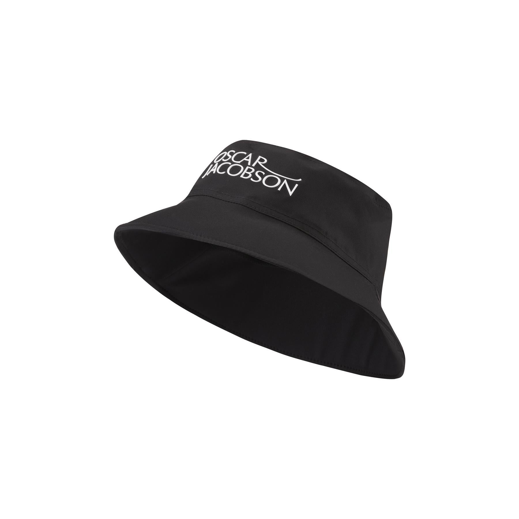 Black - Front - Oscar Jacobson Carmen Water Resistant Bucket Hat