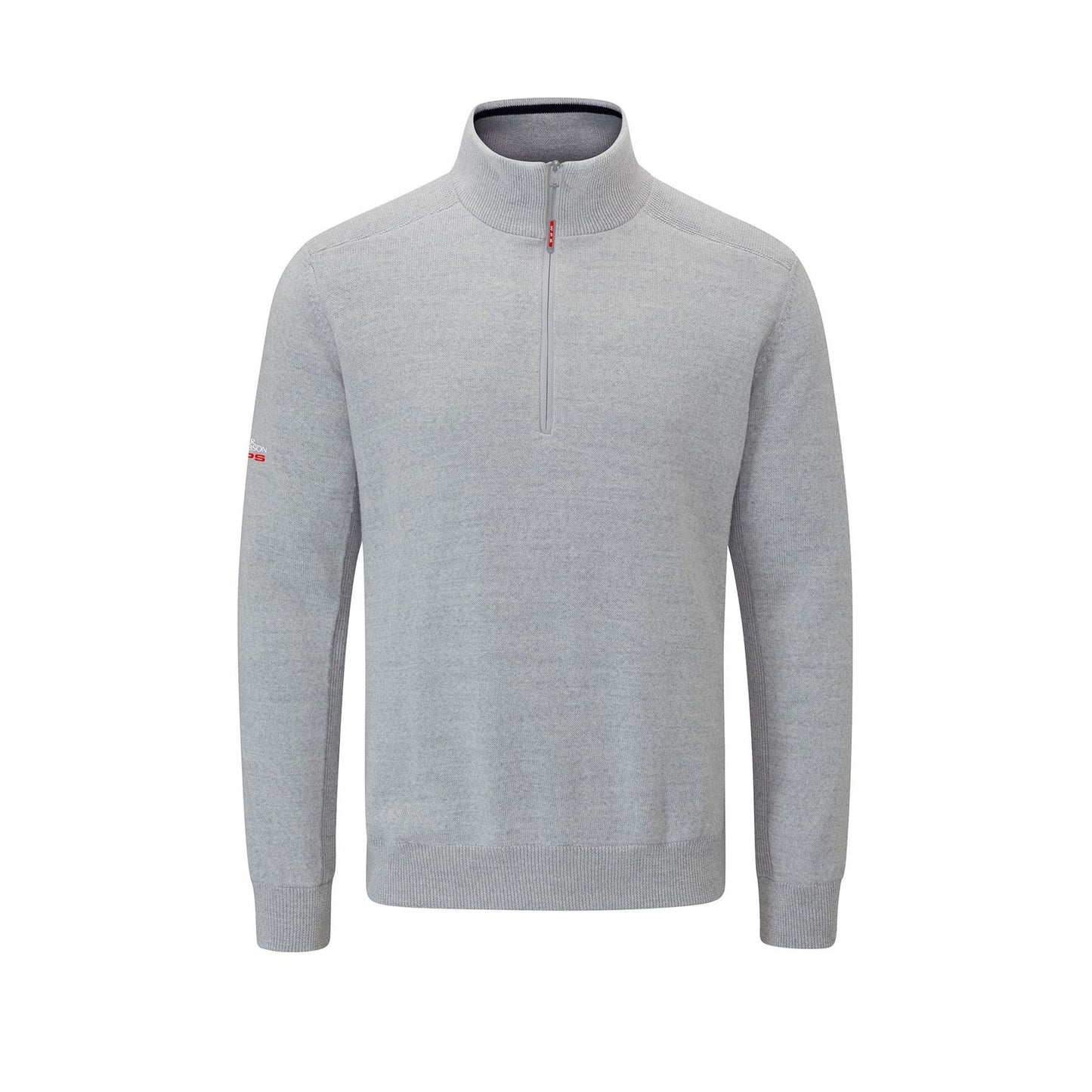 Grey Marl - Front - Oscar Jacobson Mens Sweater Top