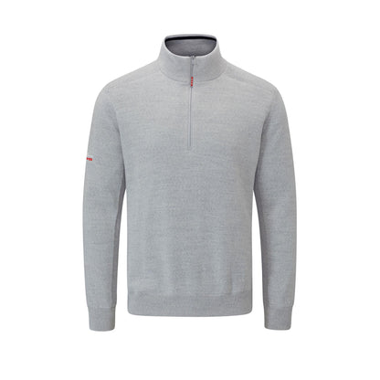 Grey Marl - Front - Oscar Jacobson Mens Sweater Top
