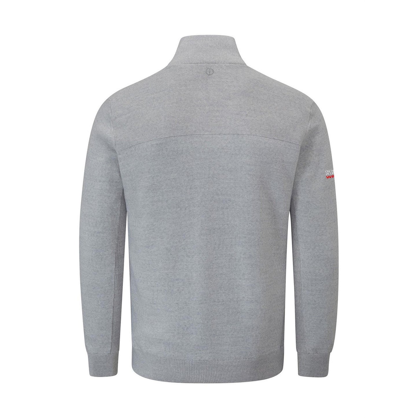 Grey Marl - Back - Oscar Jacobson Mens Sweater Top