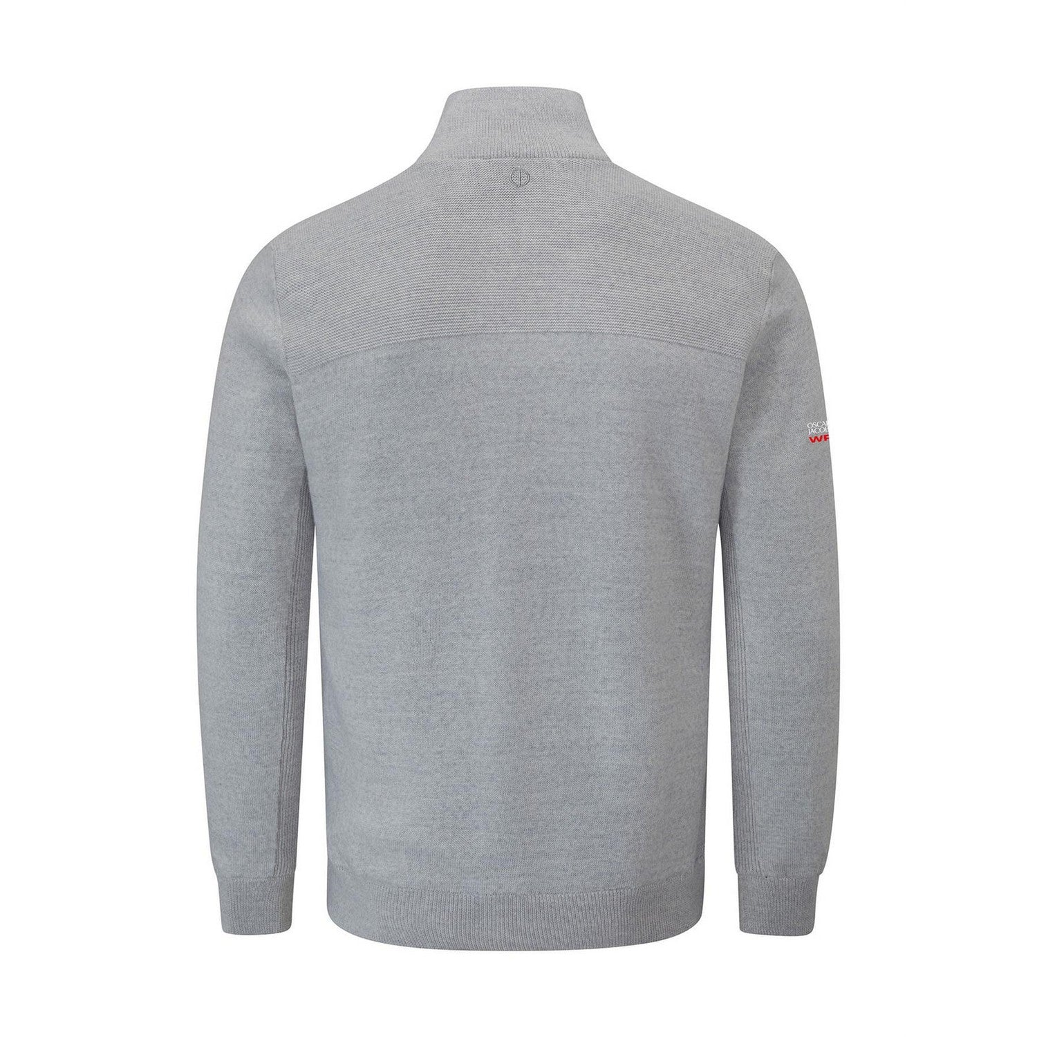Grey Marl - Back - Oscar Jacobson Mens Sweater Top