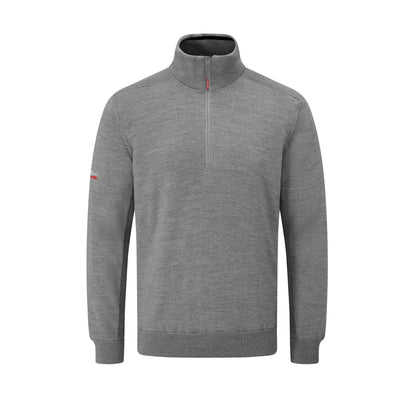 Pewter Marl - Front - Oscar Jacobson Mens Sweater Top