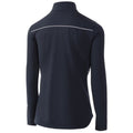 Navy-White - Back - Island Green Womens-Ladies Zip Drop Hem Top Layer