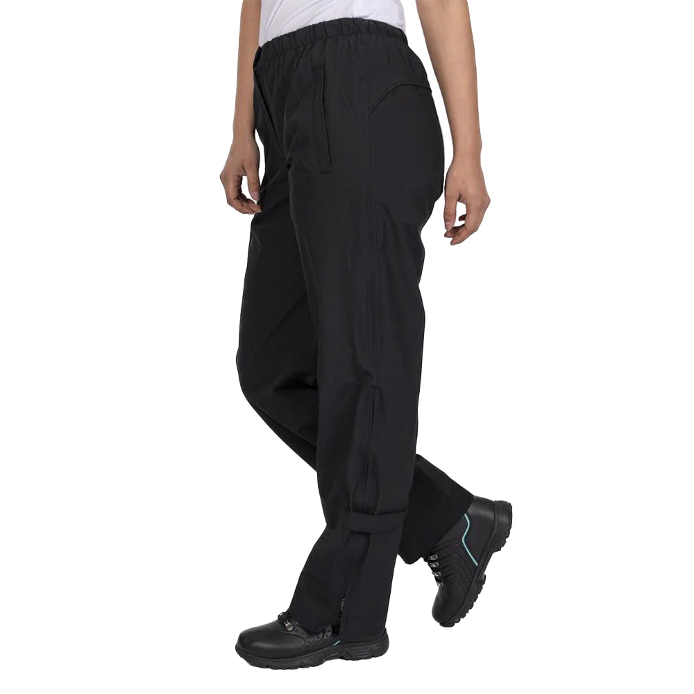 Black - Lifestyle - Island Green Womens-Ladies Drop Hem Waterproof Trousers