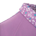 Purple - Side - Island Green Womens-Ladies Zip Neck Golf Polo Shirt