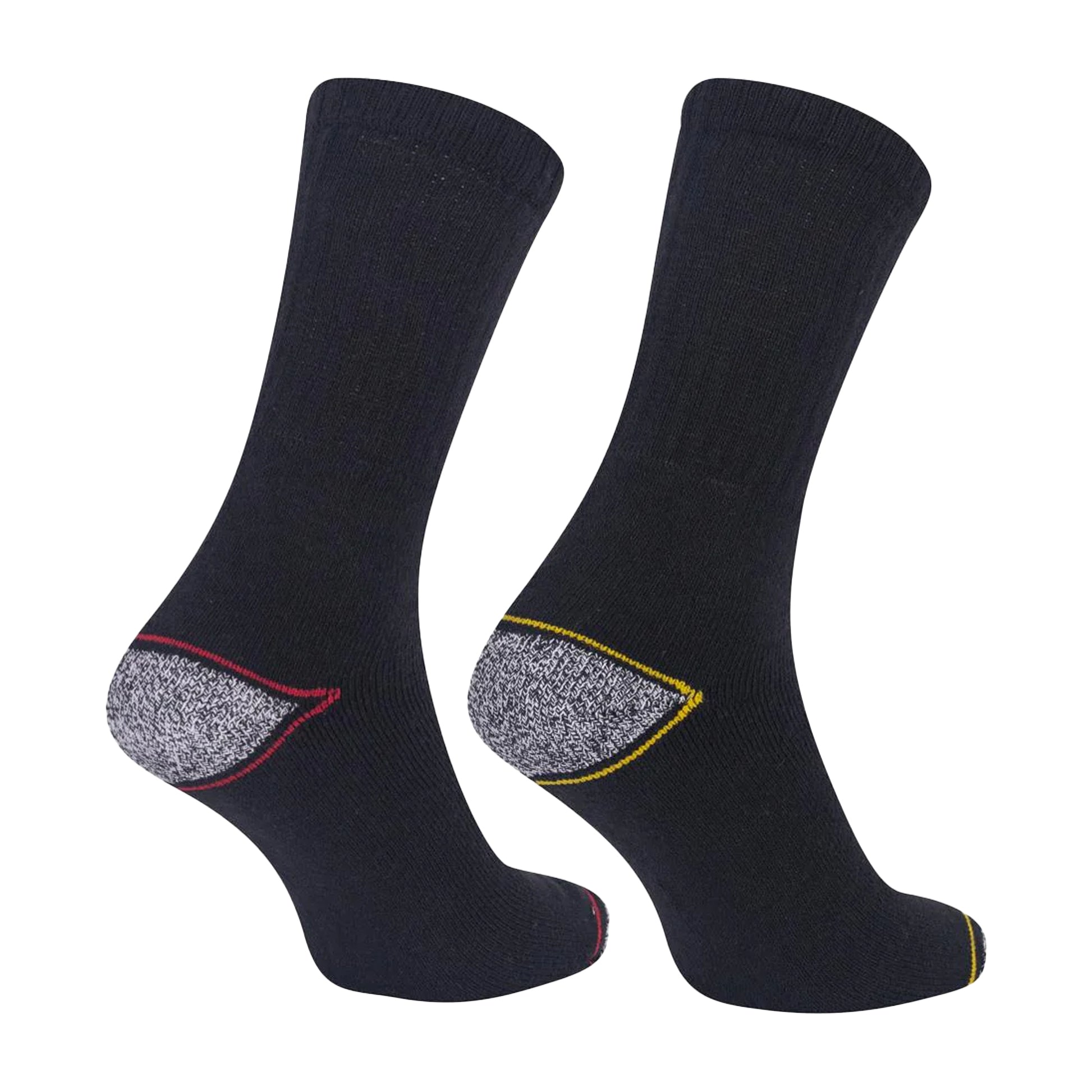 Black-Grey - Lifestyle - Iron Mountain Mens Heavy Duty Work Socks (Pack of 12)